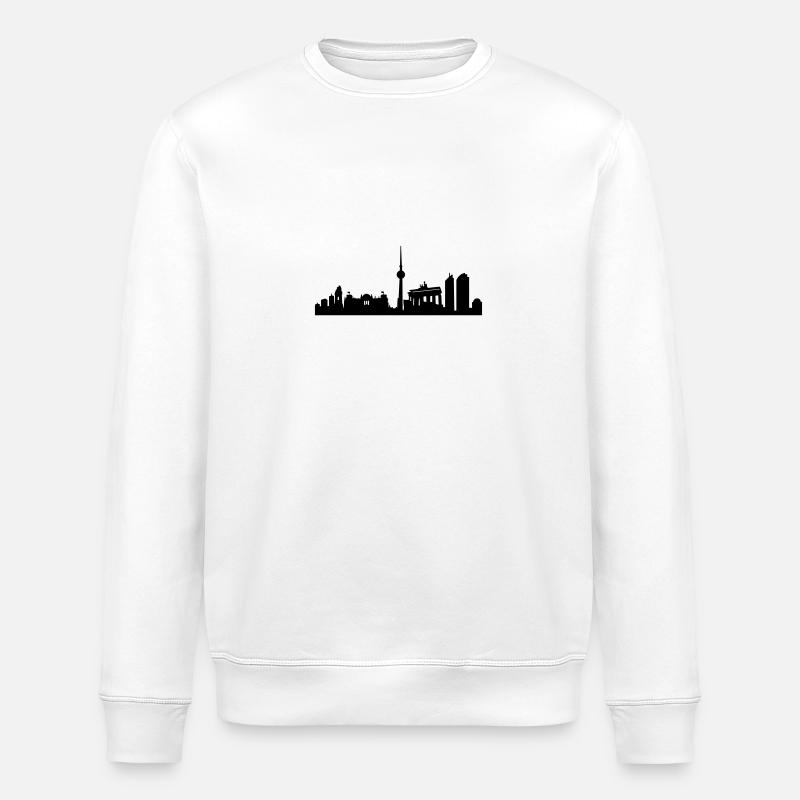 Berlin Skyline - Stanley/Stella Unisex Bio-Sweatshirt ROLLER - Weiß