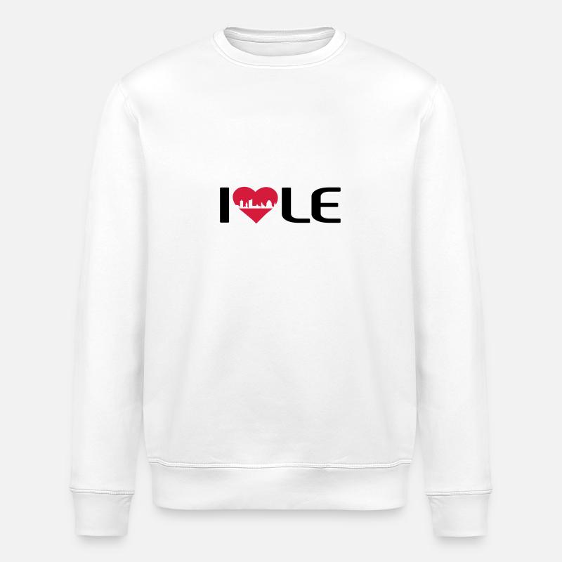 I love LE - Stanley/Stella Unisex Bio-Sweatshirt ROLLER - Weiß