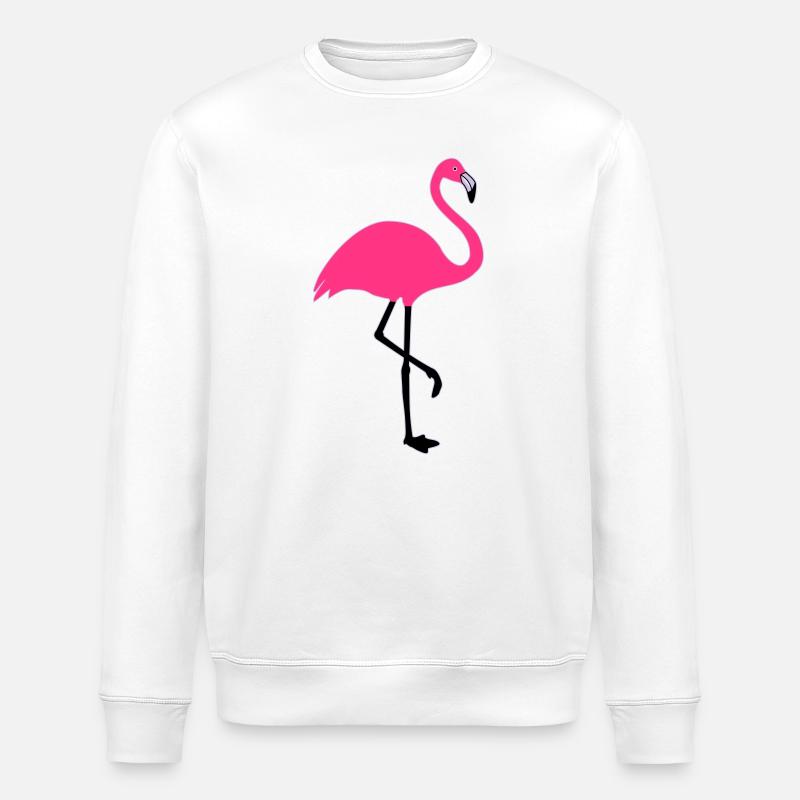 Flamingo Summer Sun Beach - Sweat bio ROLLER Stanley/Stella Unisexe - blanc