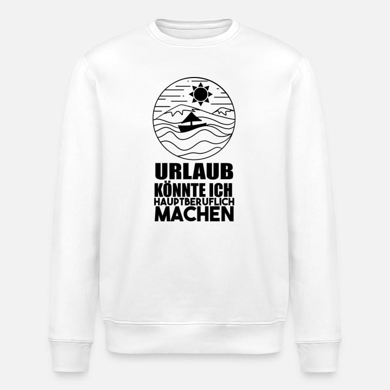 Segel Urlaub - Stanley/Stella Unisex Bio-Sweatshirt ROLLER - Weiß