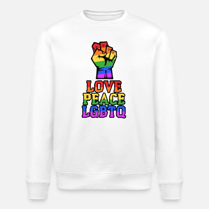 Déclaration LGBT Love Equality Sexuality - Sweat bio ROLLER Stanley/Stella Unisexe - blanc