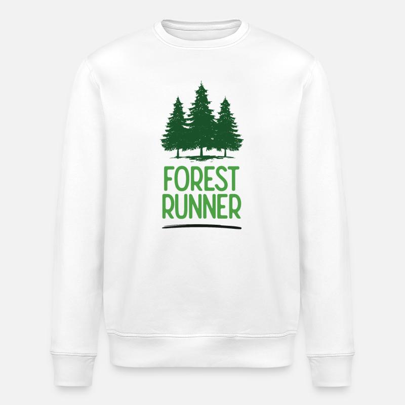 Forest Runner - Stanley/Stella ROLLER Unisex Organic Sweatshirt - white