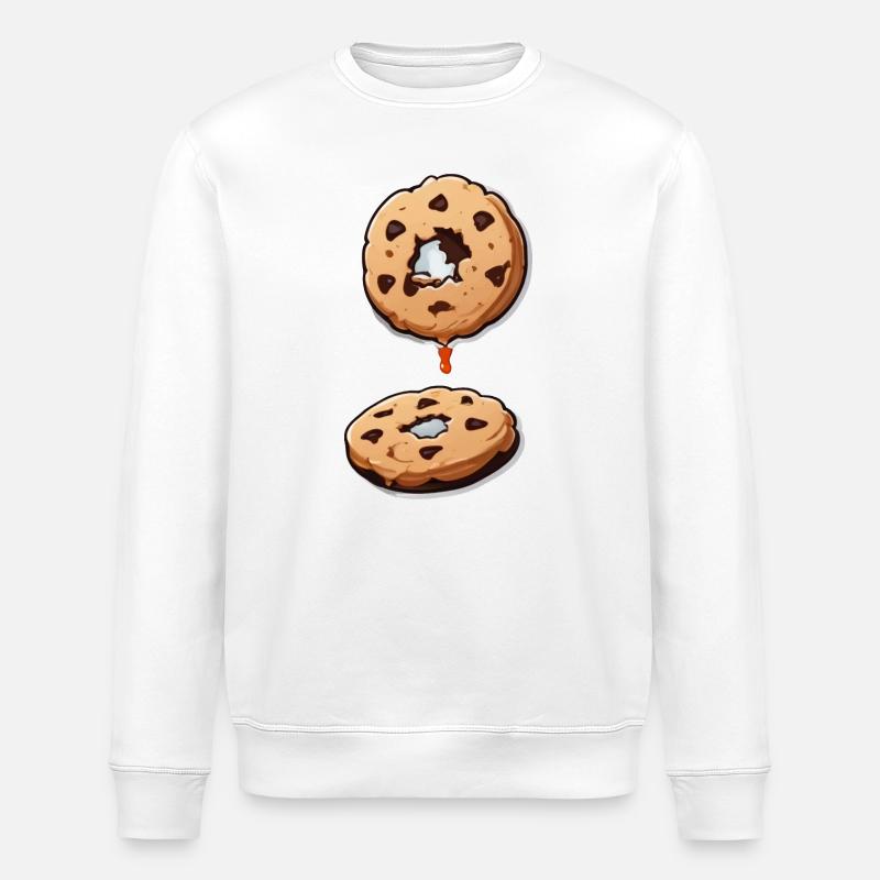 Délice de biscuits au chocolat - Sweat bio ROLLER Stanley/Stella Unisexe - blanc