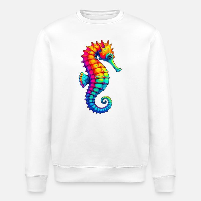 Hippocampe - Sweat bio ROLLER Stanley/Stella Unisexe - blanc