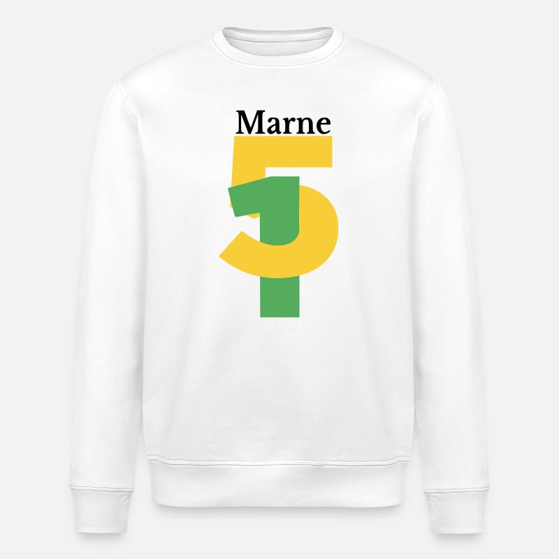 Marne - Sweat bio ROLLER Stanley/Stella Unisexe - blanc