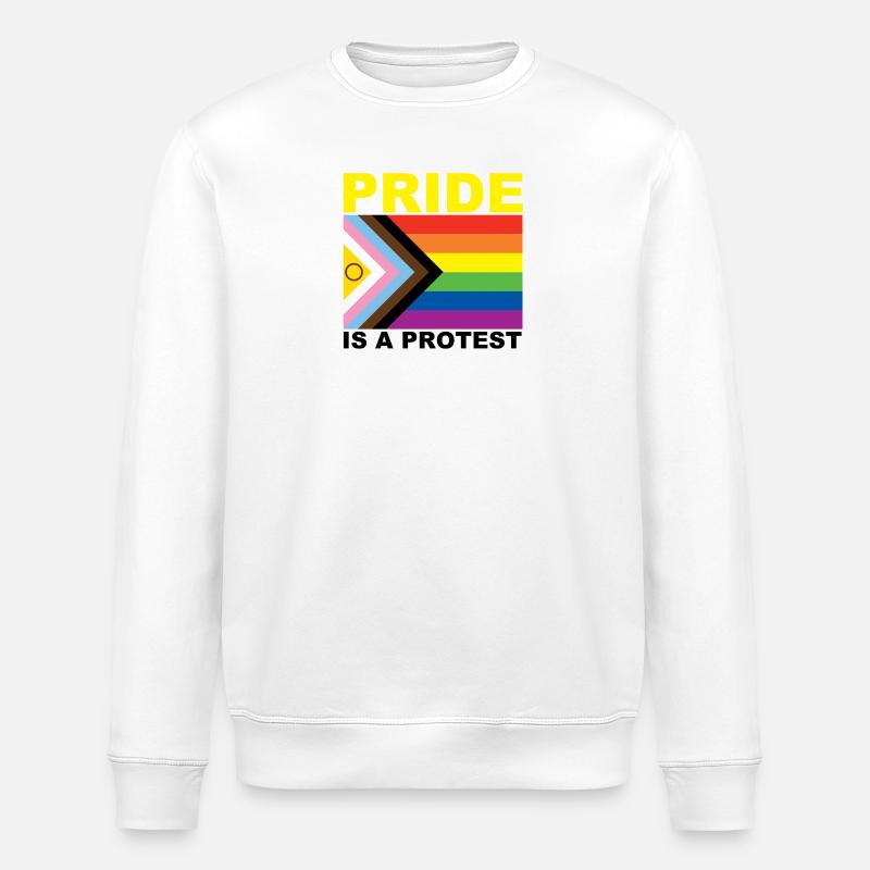 Pride is a Protest - Stanley/Stella Unisex Bio-Sweatshirt ROLLER - Weiß