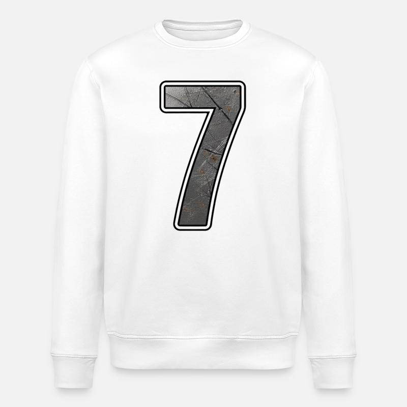 Rusty Sieving Metal Texture - Stanley/Stella ROLLER Unisex Organic Sweatshirt - white