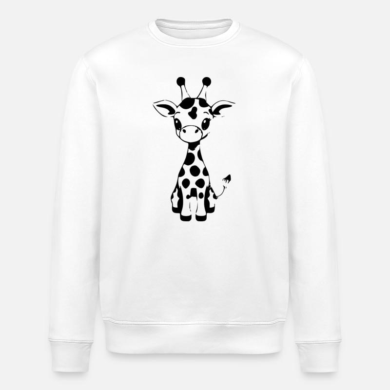 Girafe Bébé Girafe Bébé Enfants - Sweat bio ROLLER Stanley/Stella Unisexe - blanc