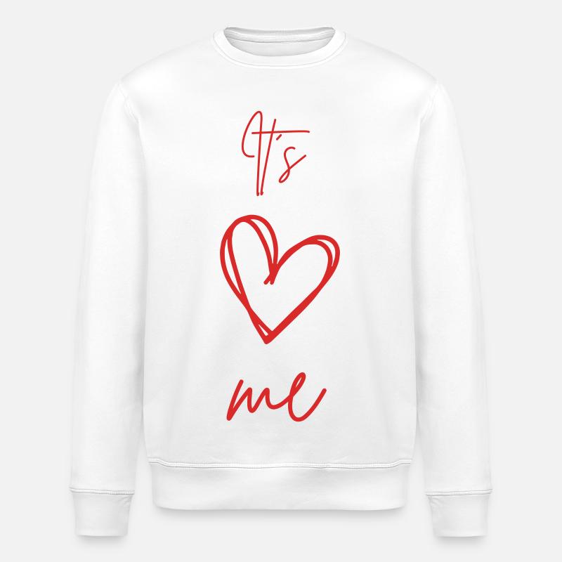 It's ❤️ me – Selbstliebe & Einzigartigkeit - Stanley/Stella Unisex Bio-Sweatshirt ROLLER - Weiß