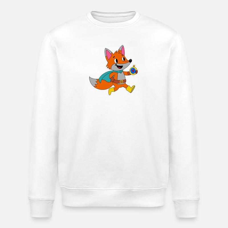 Cape d’aventure Fox Hero - Sweat bio ROLLER Stanley/Stella Unisexe - blanc