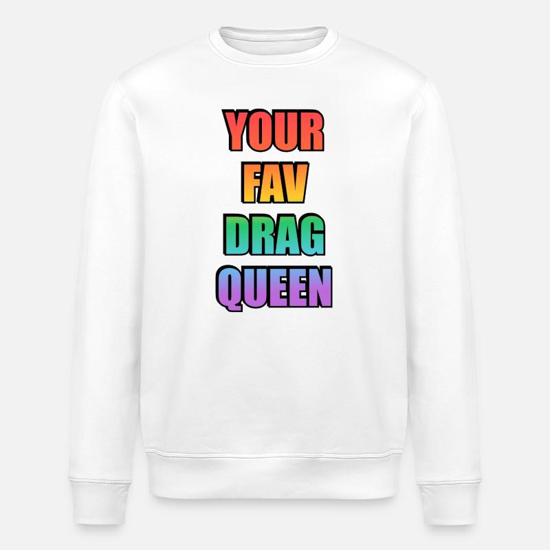 Votre préféré Drag Queen Gradient - Sweat bio ROLLER Stanley/Stella Unisexe - blanc