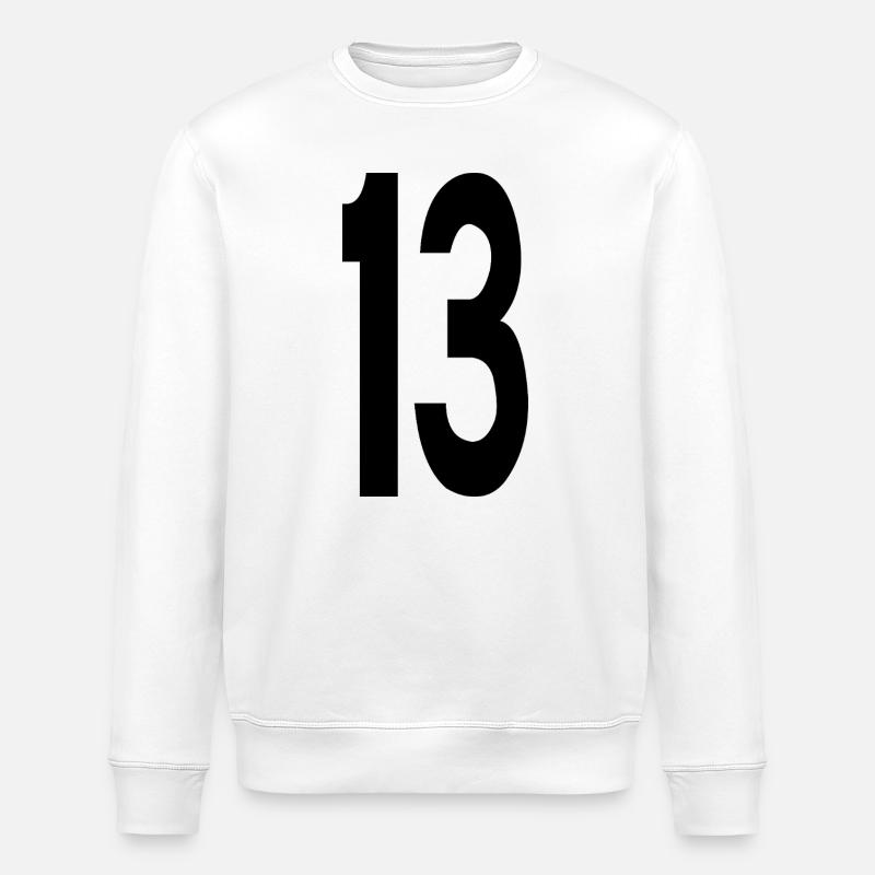 13 Noir - Sweat bio ROLLER Stanley/Stella Unisexe - blanc