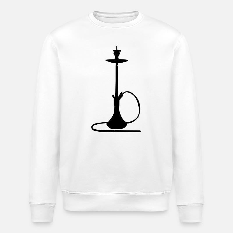 Shisha Silhouette  - Stanley/Stella Unisex Bio-Sweatshirt ROLLER - Weiß