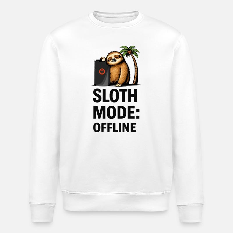 Mode paresse hors ligne - Sweat bio ROLLER Stanley/Stella Unisexe - blanc