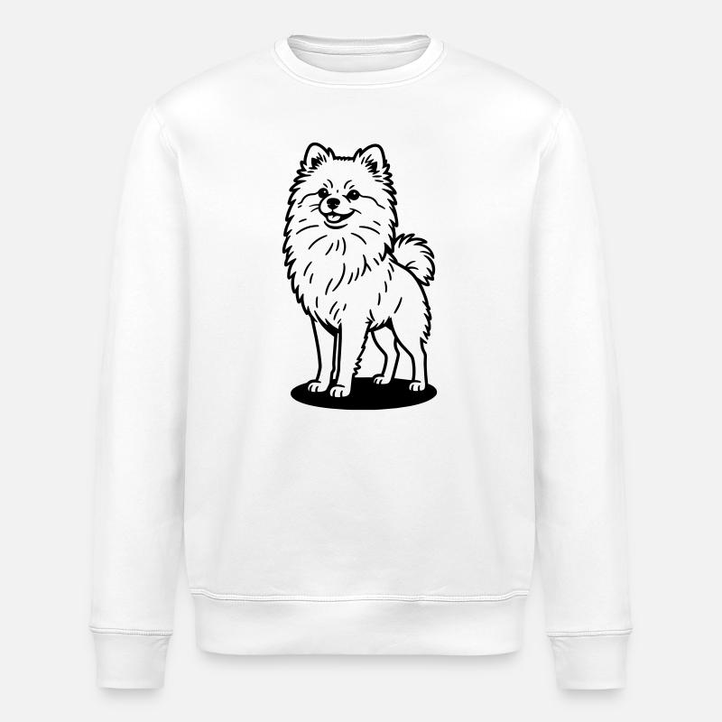Poméranien - Sweat bio ROLLER Stanley/Stella Unisexe - blanc