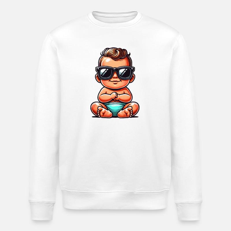 baby boy - Stanley/Stella Unisex Bio-Sweatshirt ROLLER - Weiß