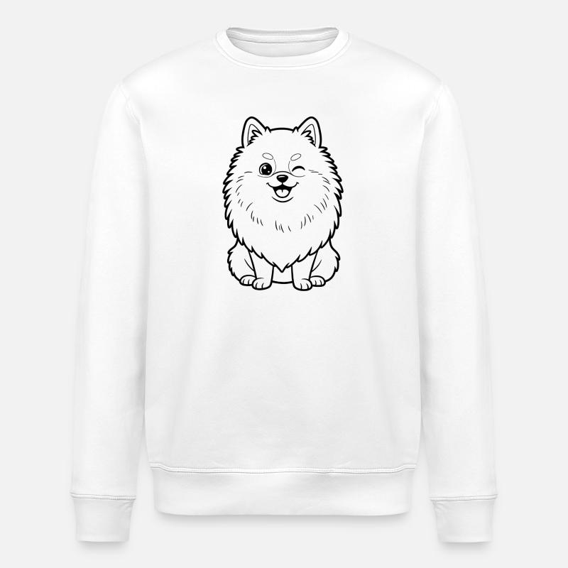Pomsky - Stanley/Stella Unisex Bio-Sweatshirt ROLLER - Weiß