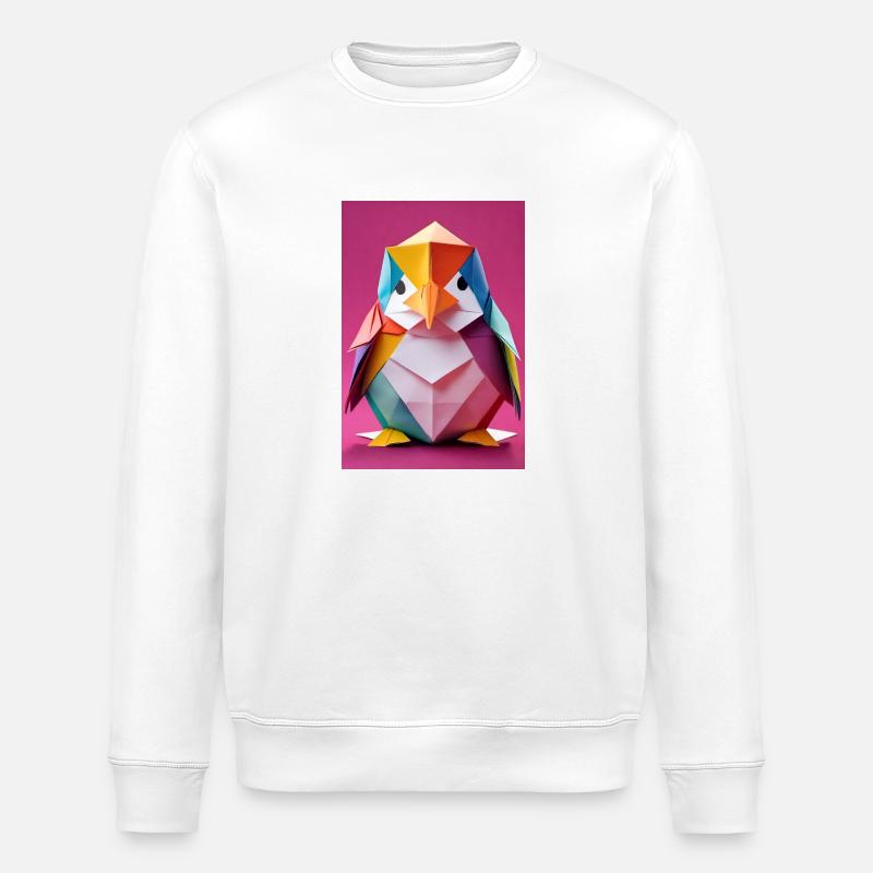 Baby-Pinguin - Stanley/Stella Unisex Bio-Sweatshirt ROLLER - Weiß