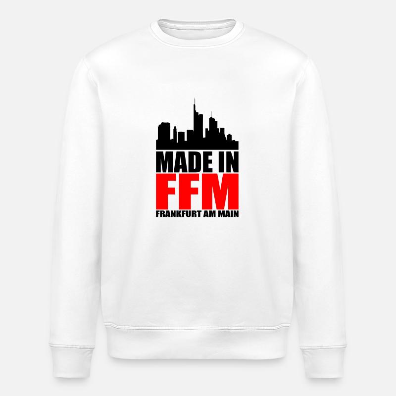 Made in Frankfurt - Stanley/Stella ROLLER Unisex Organic Sweatshirt - white