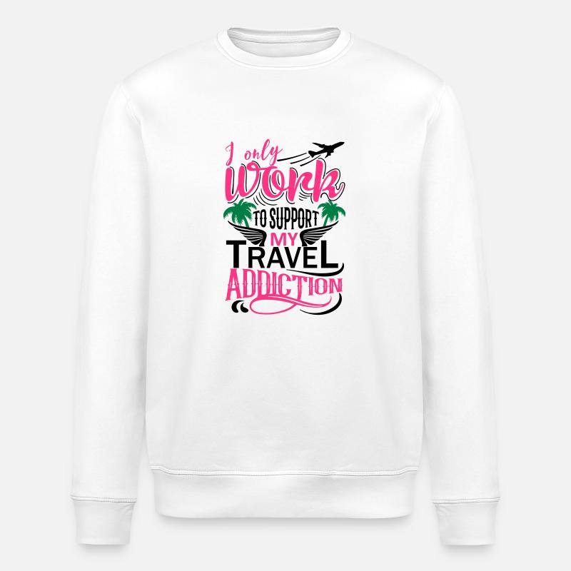 I only work Premium - Stanley/Stella Unisex Bio-Sweatshirt ROLLER - Weiß