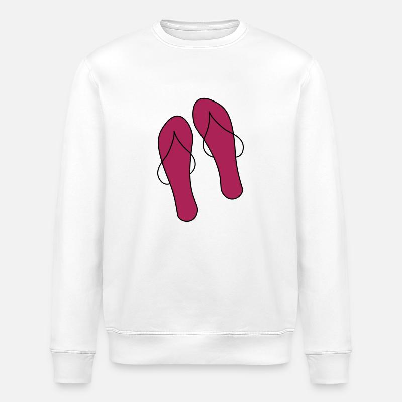flipflops - Stanley/Stella Unisex Bio-Sweatshirt ROLLER - Weiß