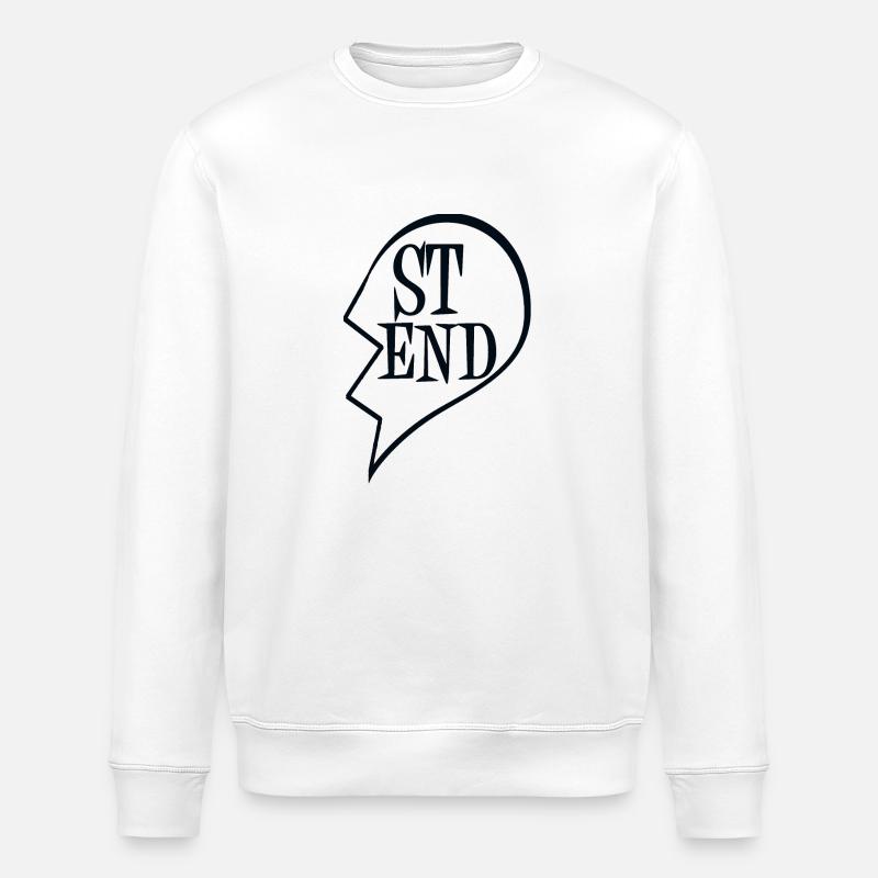 Freundschaft - Stanley/Stella Unisex Bio-Sweatshirt ROLLER - Weiß