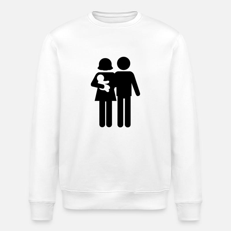 familie - Stanley/Stella Unisex Bio-Sweatshirt ROLLER - Weiß