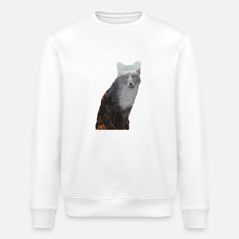 Fuchs - Stanley/Stella Unisex Bio-Sweatshirt ROLLER - Weiß