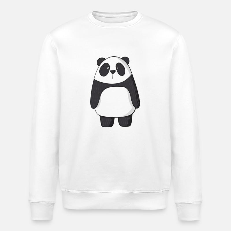 Panda - Stanley/Stella Unisex Bio-Sweatshirt ROLLER - Weiß