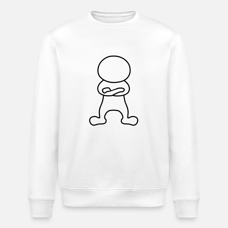 Cool Man - Stanley/Stella ROLLER Unisex Organic Sweatshirt - white
