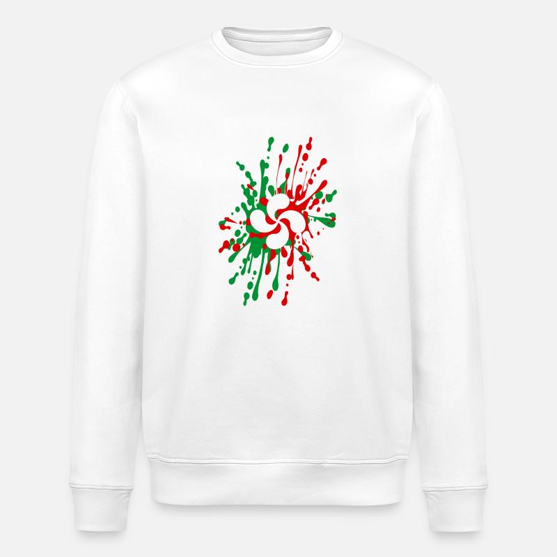05 Baskenquer - Stanley/Stella Unisex Bio-Sweatshirt ROLLER - Weiß