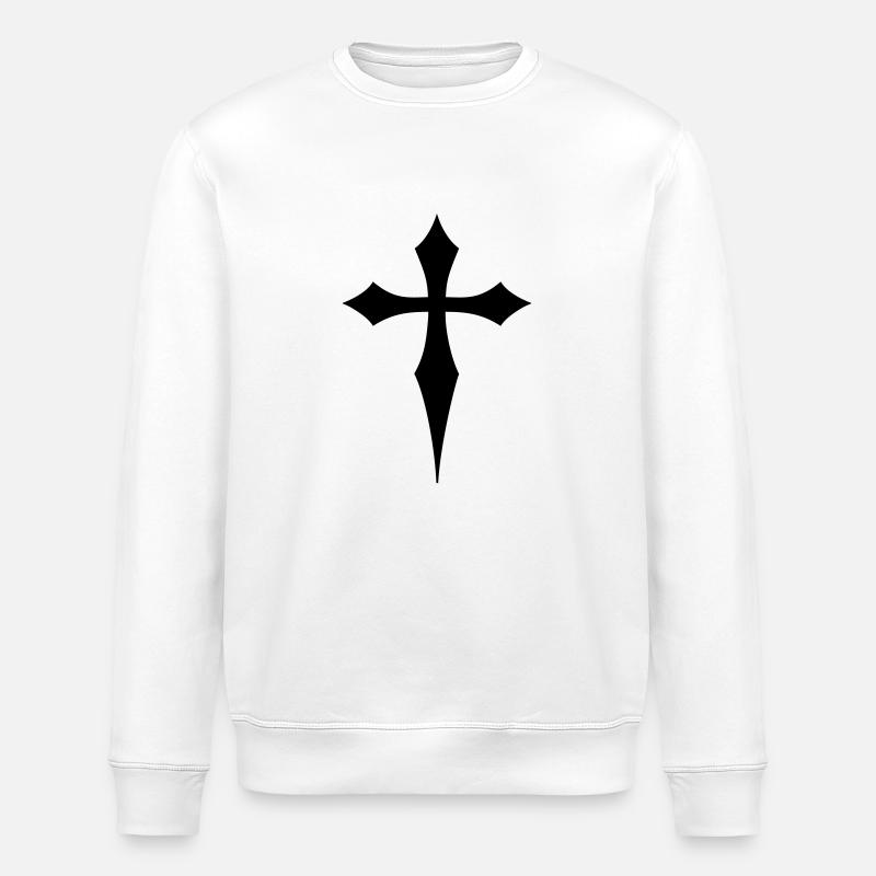 Cross - Stanley/Stella ROLLER Unisex Organic Sweatshirt - white
