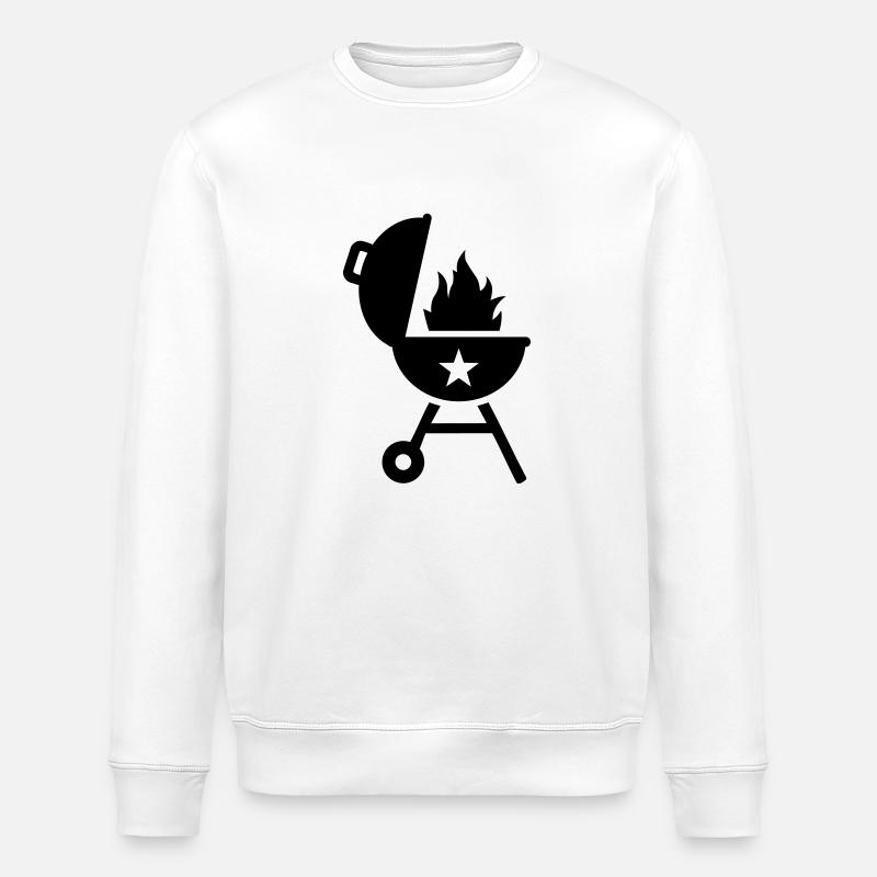 Barbecue - Stanley/Stella ROLLER Unisex Organic Sweatshirt - white