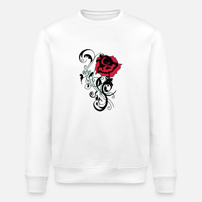 Rose - Stanley/Stella Unisex Bio-Sweatshirt ROLLER - Weiß