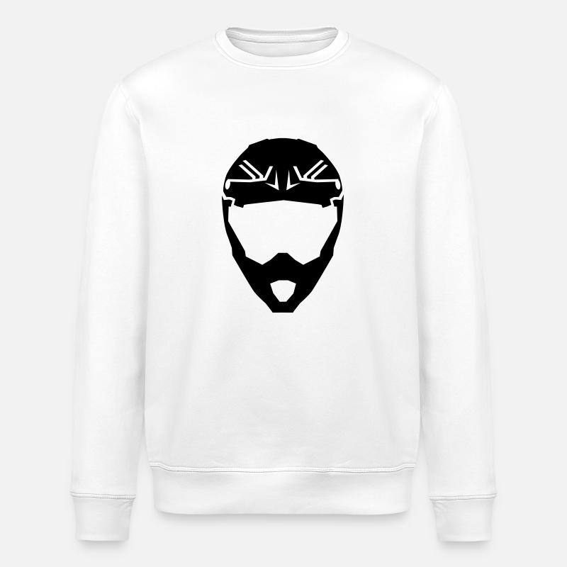 Motocross - Stanley/Stella ROLLER Unisex Organic Sweatshirt - white