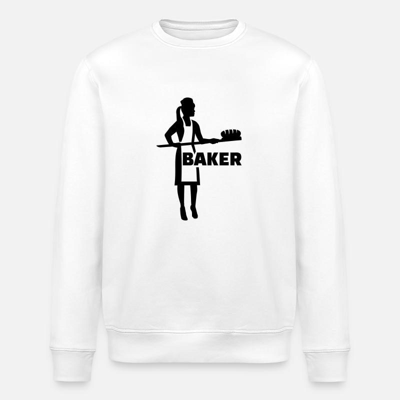 Baker - Stanley/Stella ROLLER Unisex Organic Sweatshirt - white