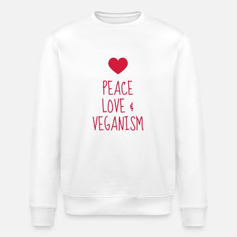 végétarien / végétarienne / végétarisme / vegan - Sweat bio ROLLER Stanley/Stella Unisexe - blanc