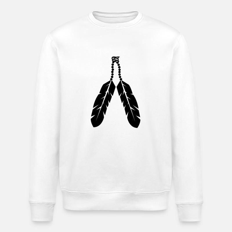 federn_001 - Stanley/Stella ROLLER Unisex Organic Sweatshirt - white