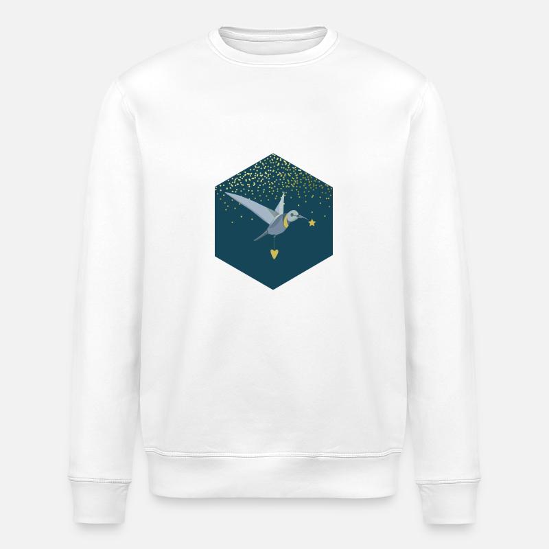 Star Bird - Stanley/Stella ROLLER Unisex Organic Sweatshirt - white