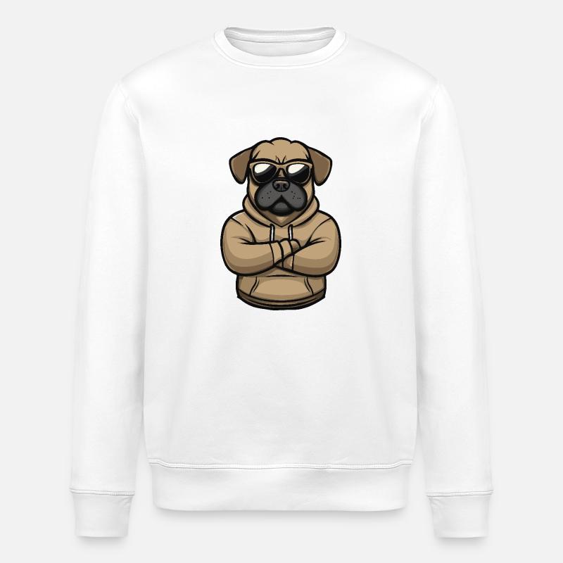 Hund Sonnenbrille - Stanley/Stella Unisex Bio-Sweatshirt ROLLER - Weiß