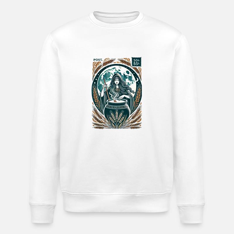 Cerridwen - Sweat bio ROLLER Stanley/Stella Unisexe - blanc