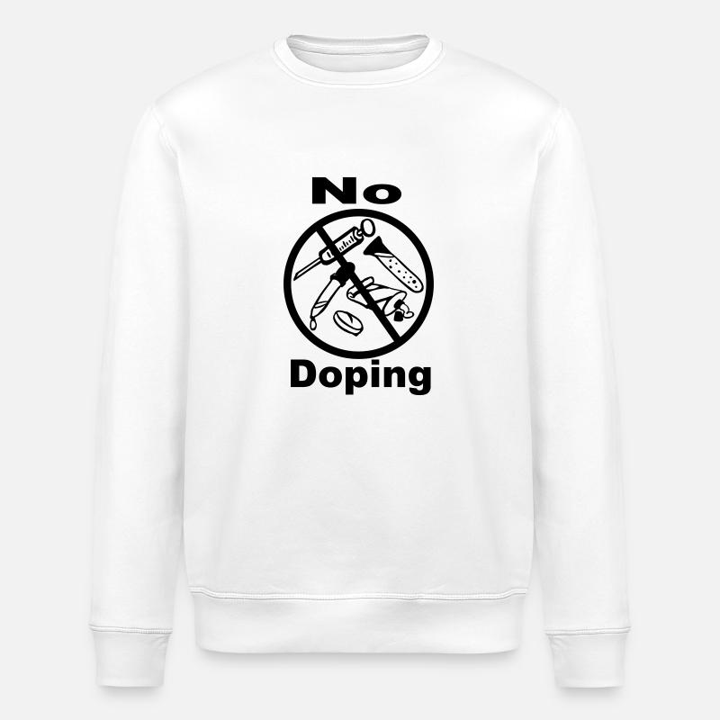 No doping - 1c - Stanley/Stella ROLLER Unisex Organic Sweatshirt - white