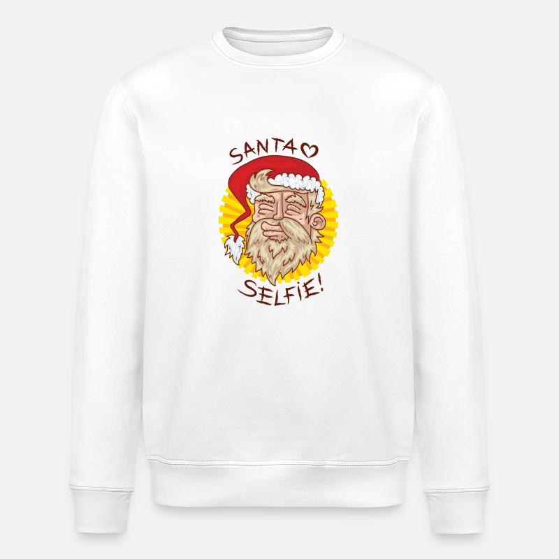 Santa Weihnachtsmann - Stanley/Stella Unisex Bio-Sweatshirt ROLLER - Weiß
