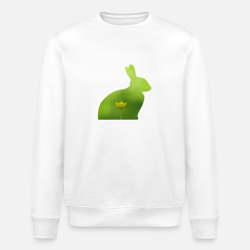 Hase - Stanley/Stella Unisex Bio-Sweatshirt ROLLER - Weiß