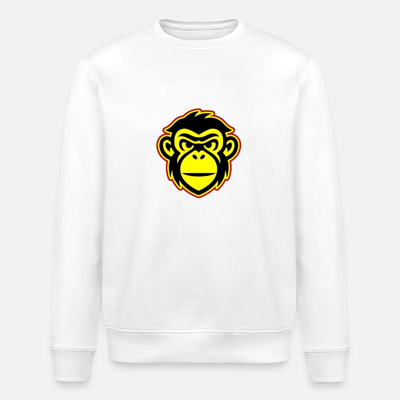 Tête de Singe - Sweat bio ROLLER Stanley/Stella Unisexe - blanc