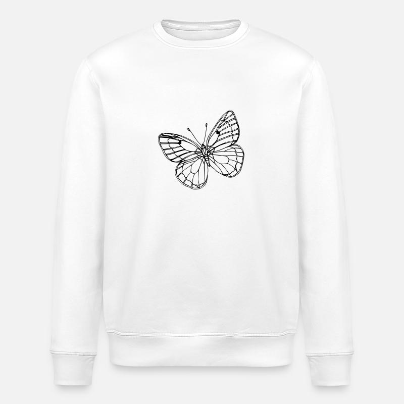Papillon - Sweat bio ROLLER Stanley/Stella Unisexe - blanc