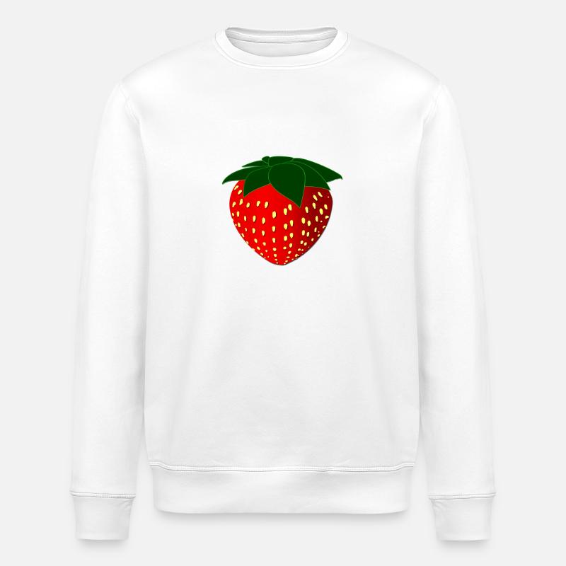 fraise - Sweat bio ROLLER Stanley/Stella Unisexe - blanc