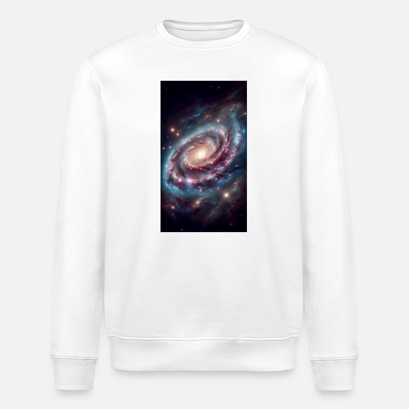Vortex Galactique Pastel - Sweat bio ROLLER Stanley/Stella Unisexe - blanc