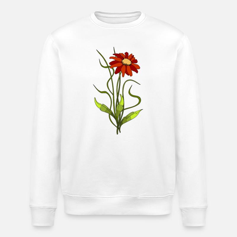 Blume - Stanley/Stella Unisex Bio-Sweatshirt ROLLER - Weiß