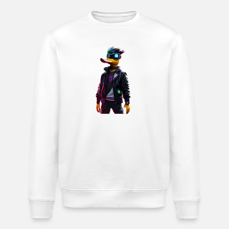 Design Numérique Cyber Pato Duck - Sweat bio ROLLER Stanley/Stella Unisexe - blanc